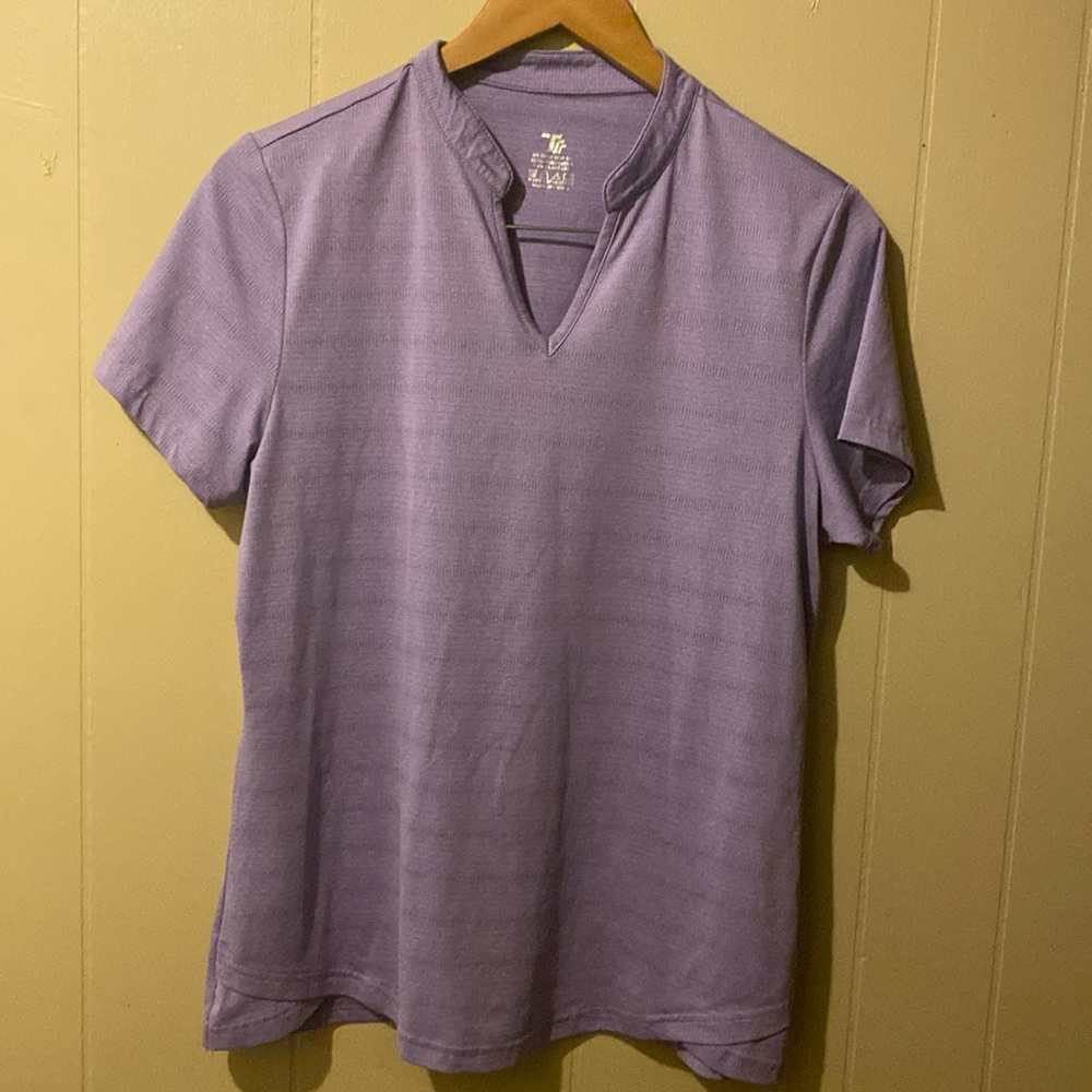 TBY Women's Golf V Neck Shirt Short Sleeve